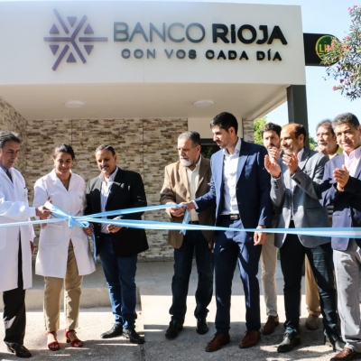 Quintela destacó el servicio que Banco Rioja brinda a la comunidad