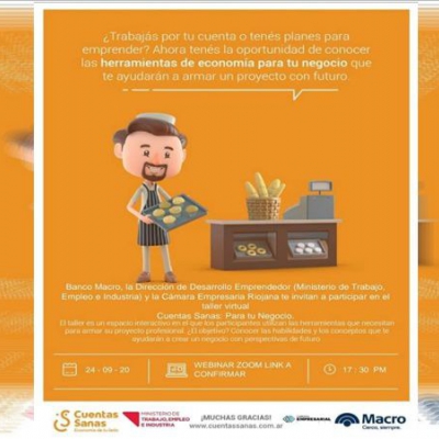Taller virtual “Cuentas Sanas para tu negocio”