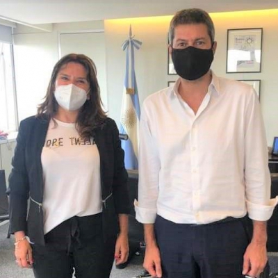 La Intendenta Brizuela y Doria se reunió con el Ministro Lammens