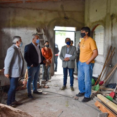 El Gobierno Provincial contribuye con la construcción de un SUM en el barrio San Vicente