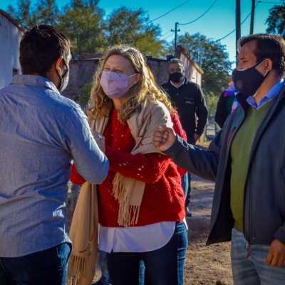 Familias de San Blas de los Sauces beneficiadas por el Plan Angelelli