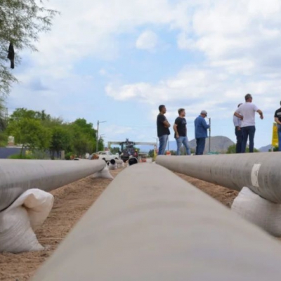 La obra del gasoducto productivo llegó a la localidad de Nonogasta