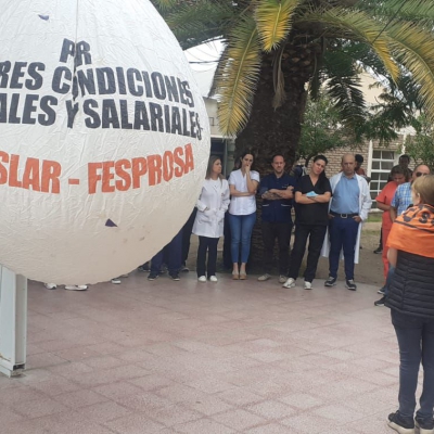 Salud marchará este martes en protesta por los descuentos a los trabajadores