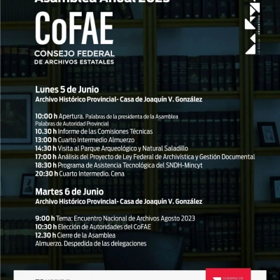 Se llevará a cabo la Asamblea del Consejo Federal de Archivos Estatales