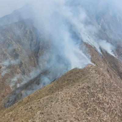 Incendios en Vichigasta y Famatina: “Se está trabajando con el avión y el helicóptero y está dando resultado”