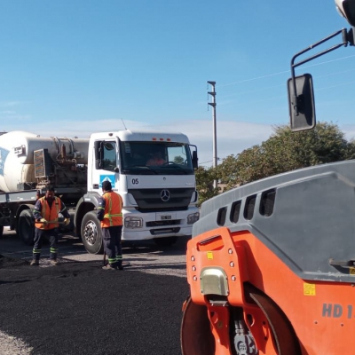 Vialidad Nacional ejecutó bacheo extendido sobre la RN 75