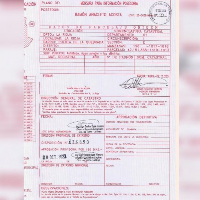 Gravísimas denuncias contra ingeniero agrimensor por irregularidades en planos de mensura aprobados por su padre director