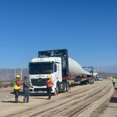 Llegan componentes para aerogeneradores que ampliarán el Parque Arauco