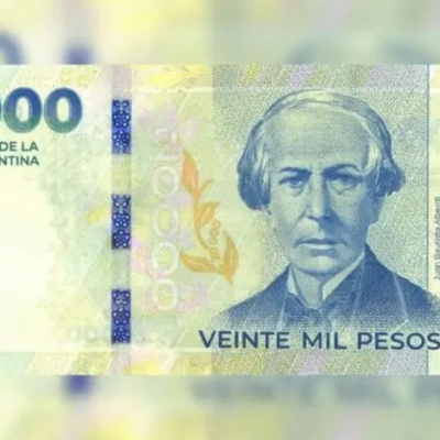 El Banco Central puso en circulación el billete de $20.000