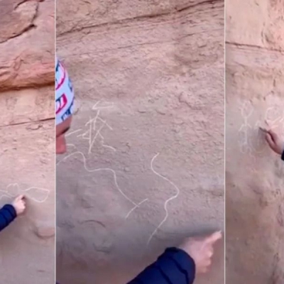 Condenan a prisión condicional al turista que vandalizó patrimonio en Talampaya