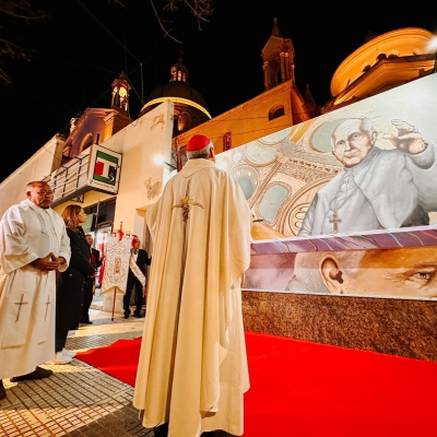 Se inauguró un mural en homenaje al Papa Francisco