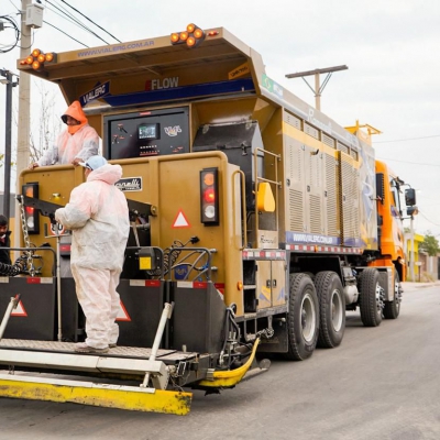Añaden nueva tecnología de pavimentación para recuperar transitabilidad en los barrios