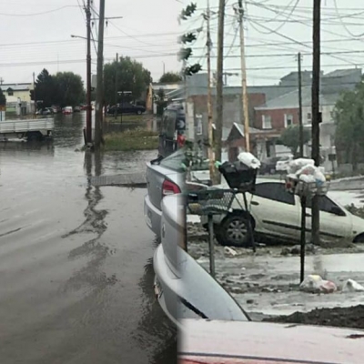 Caos en Río Gallegos tras un fuerte temporal