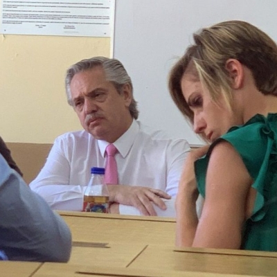 El presidente Alberto Fernández tomó examen a sus alumnos en la Facultad de Derecho de la UBA