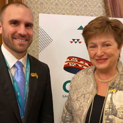 Guzmán se reunió con Georgieva: "Queremos que la recuperación de Argentina sea duradera"