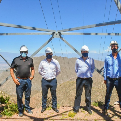 Secretario de Energía recorrió obra de doble línea que une La Rioja con Chilecito