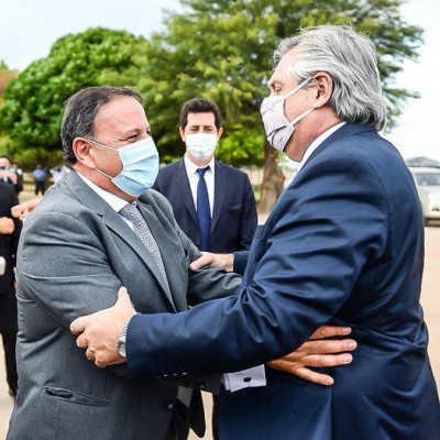 Quintela recibió a Alberto Fernández en Chilecito