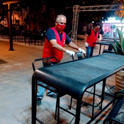Fiscalizan cumplimiento de las medidas sanitarias en los locales gastronómicos