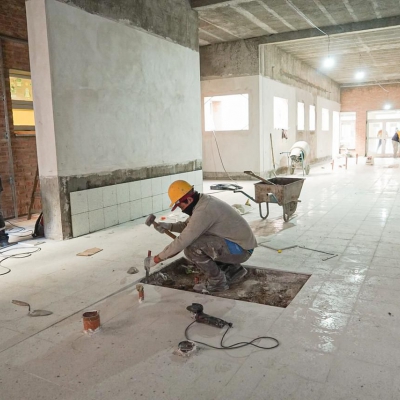 Avanza la obra de ampliación de obstétrica en el Hospital de la Madre y el Niño