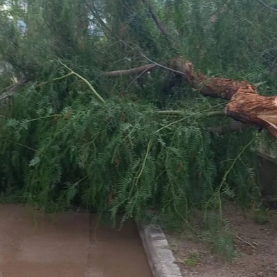 Suspendieron actividades en el Poli Menem por los daños que ocasionó la tormenta