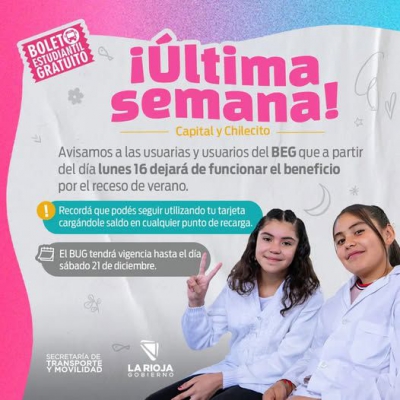 Boleto Estudiantil Gratuito: Informan que esta es la última semana del beneficio