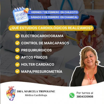 La reconocida cardióloga Marcela Tripolone de gira por el oeste riojano