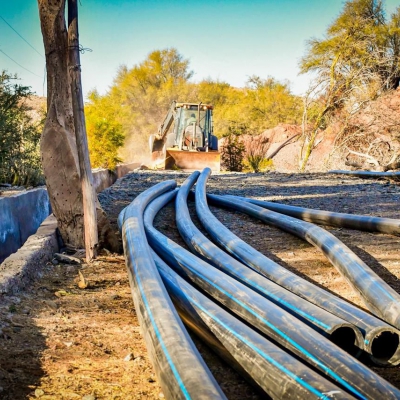 Avanzan obras para garantizar agua potable continua en Villa Unión